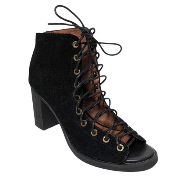 JEFFREY CAMPBELL Cors Suede Lace Up Heels 8 - Picture 10 of 10